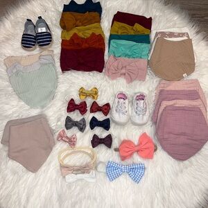 Chic Red and Pink Hair Accessories Collection